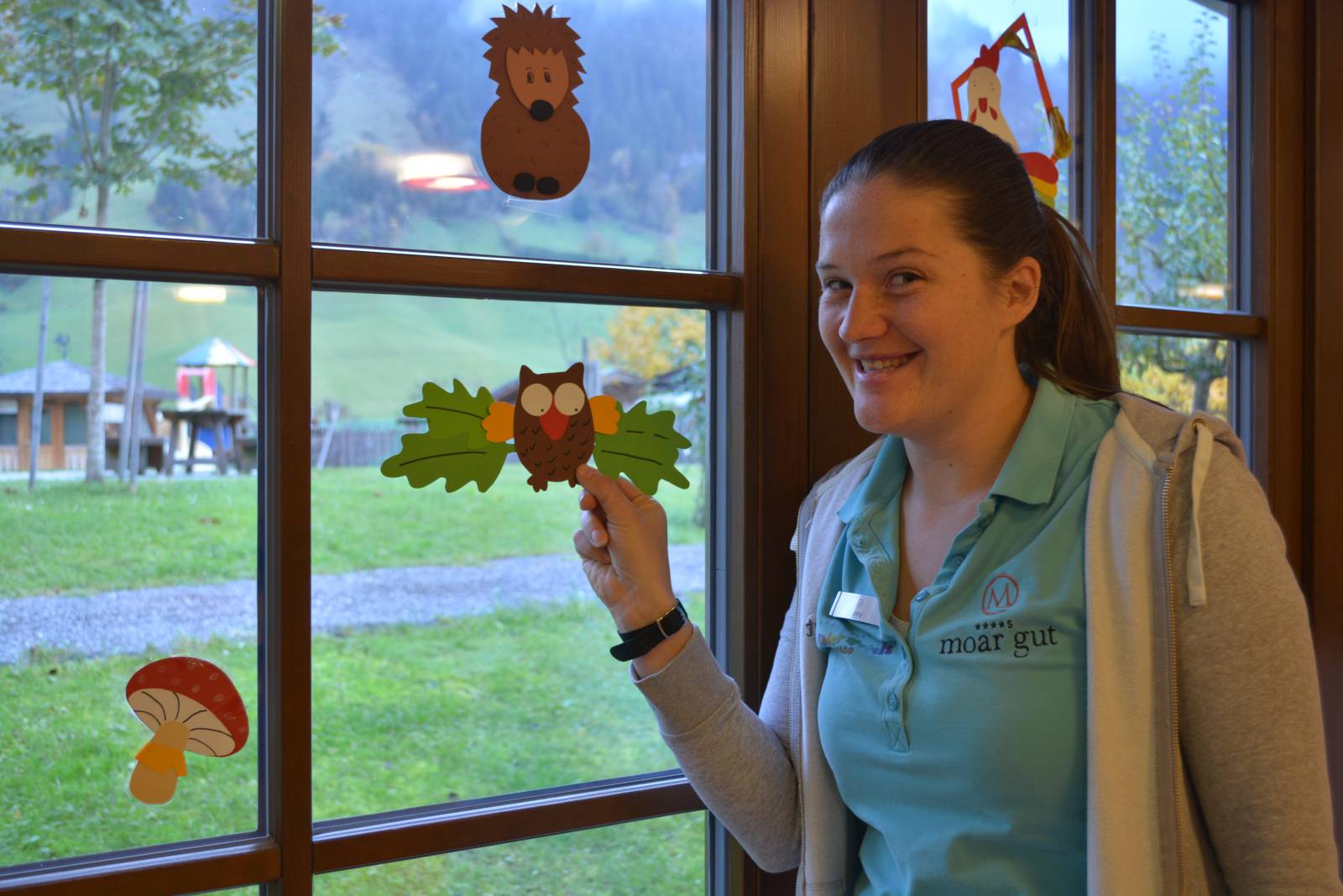 Basteln mit Conny: Fensterbild Eule Symbolfoto