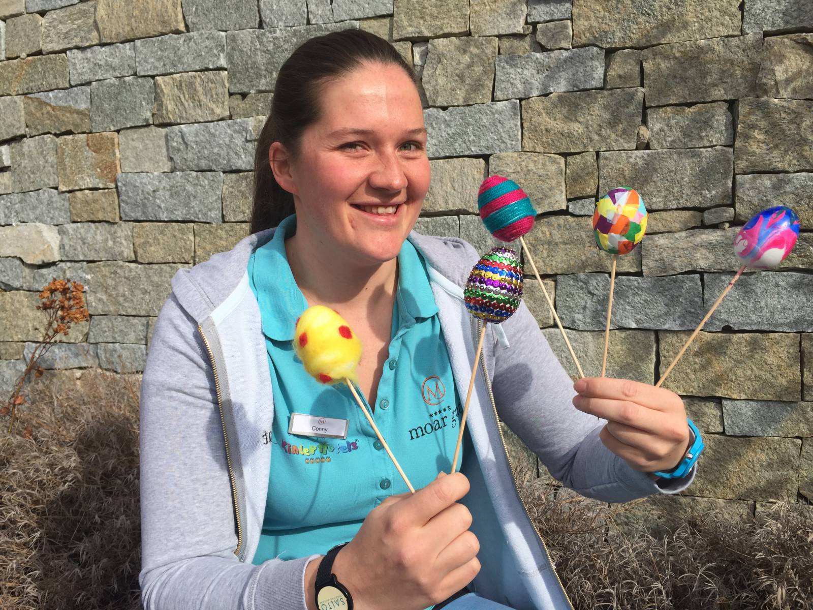 Basteln mit Conny - Bunte Osterdeko Symbolfoto