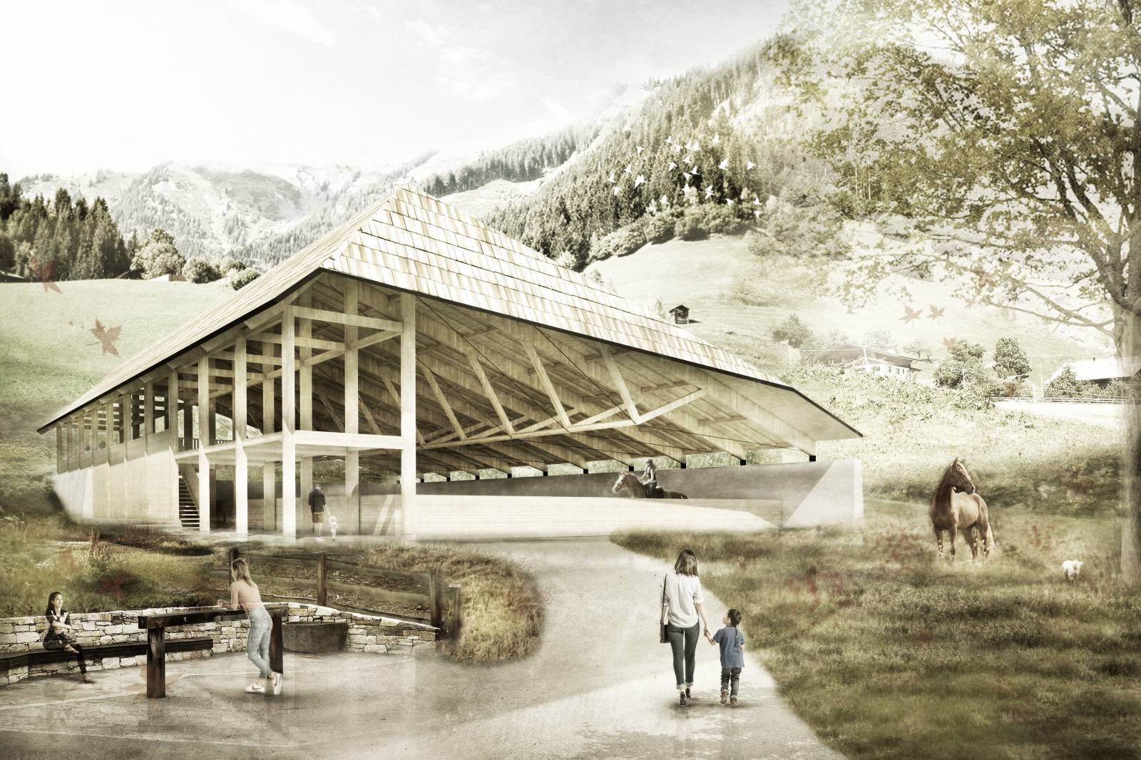 NEUE REITHALLE AM MOAR GUT Symbolfoto