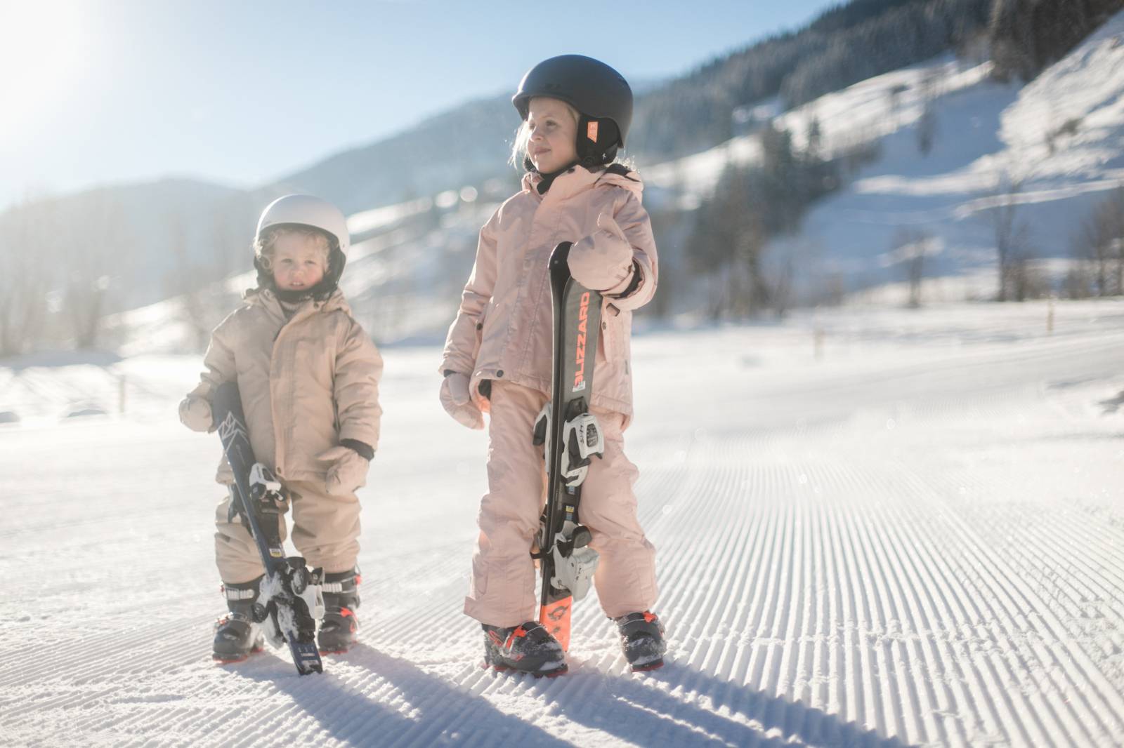 Gustis first ski lesson symbolic picture