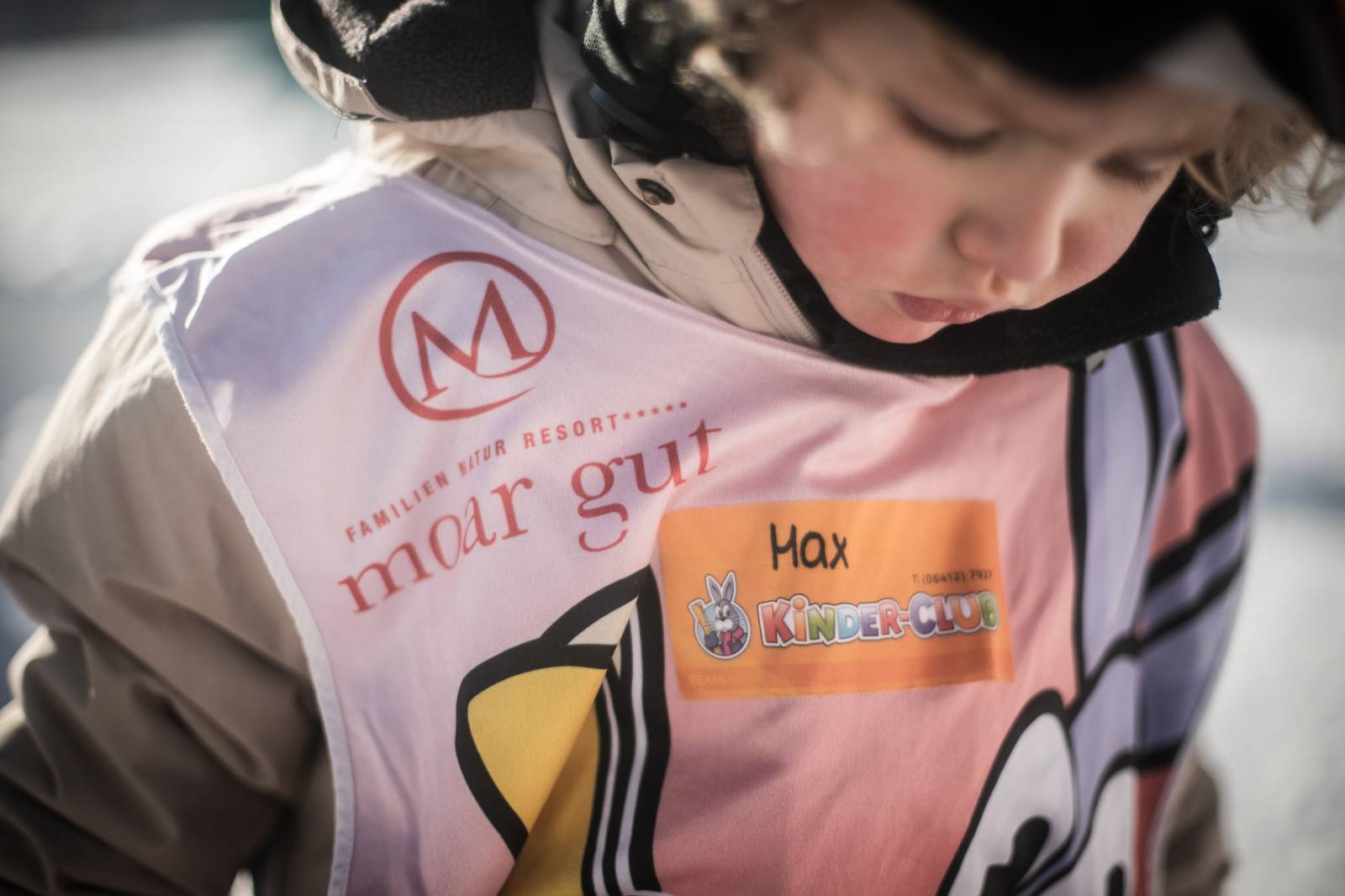 Gustis first ski lesson symbolic picture