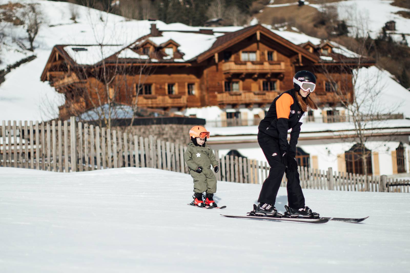 Gustis first ski lesson symbolic picture