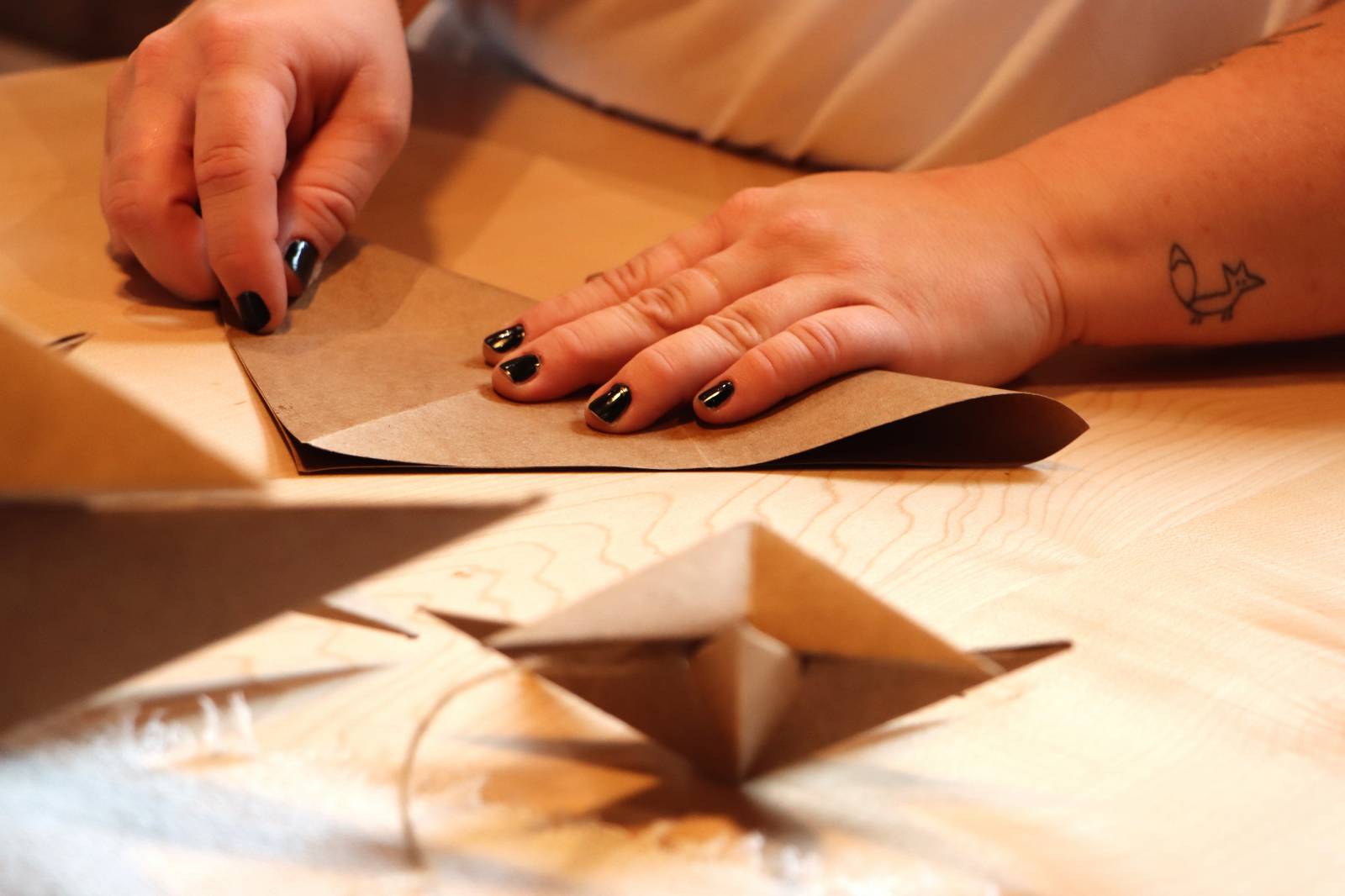 DIY paper stars symbolic picture