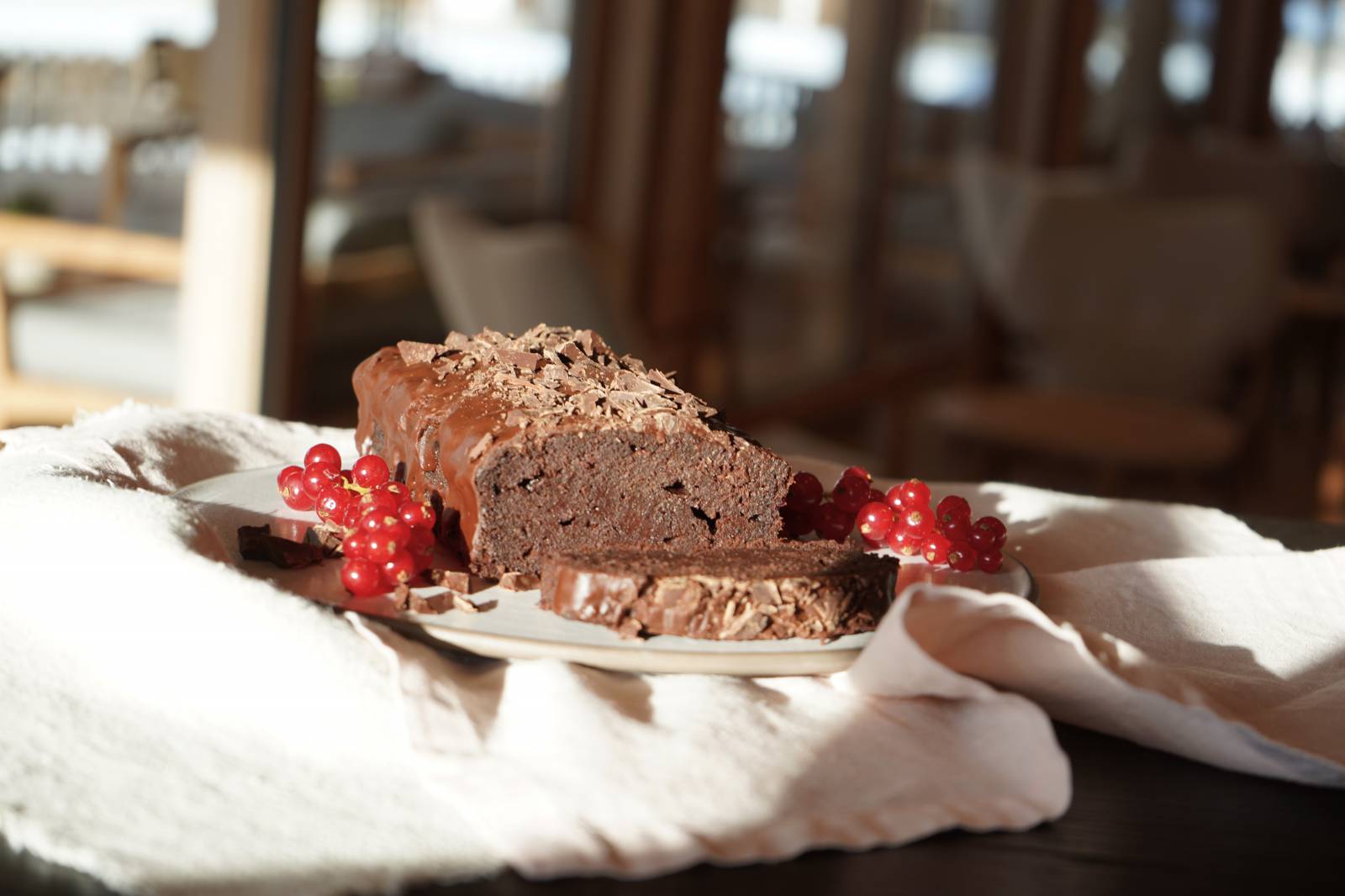 Beet and chocolate cake symbolic picture