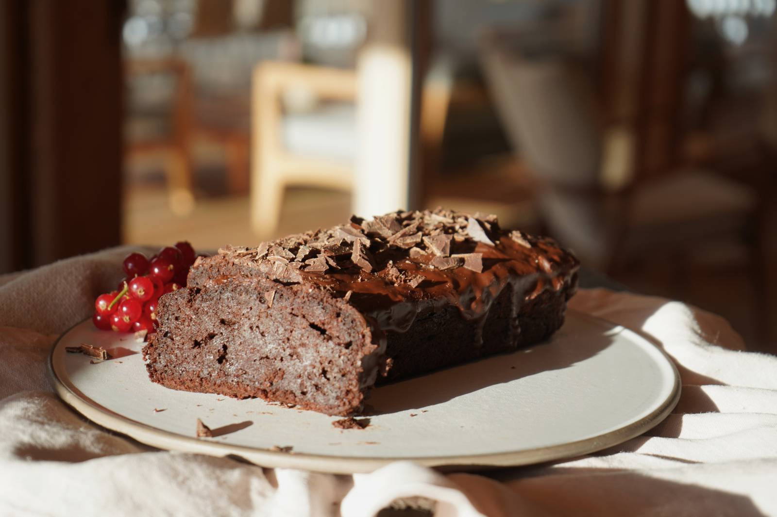 Beet and chocolate cake symbolic picture