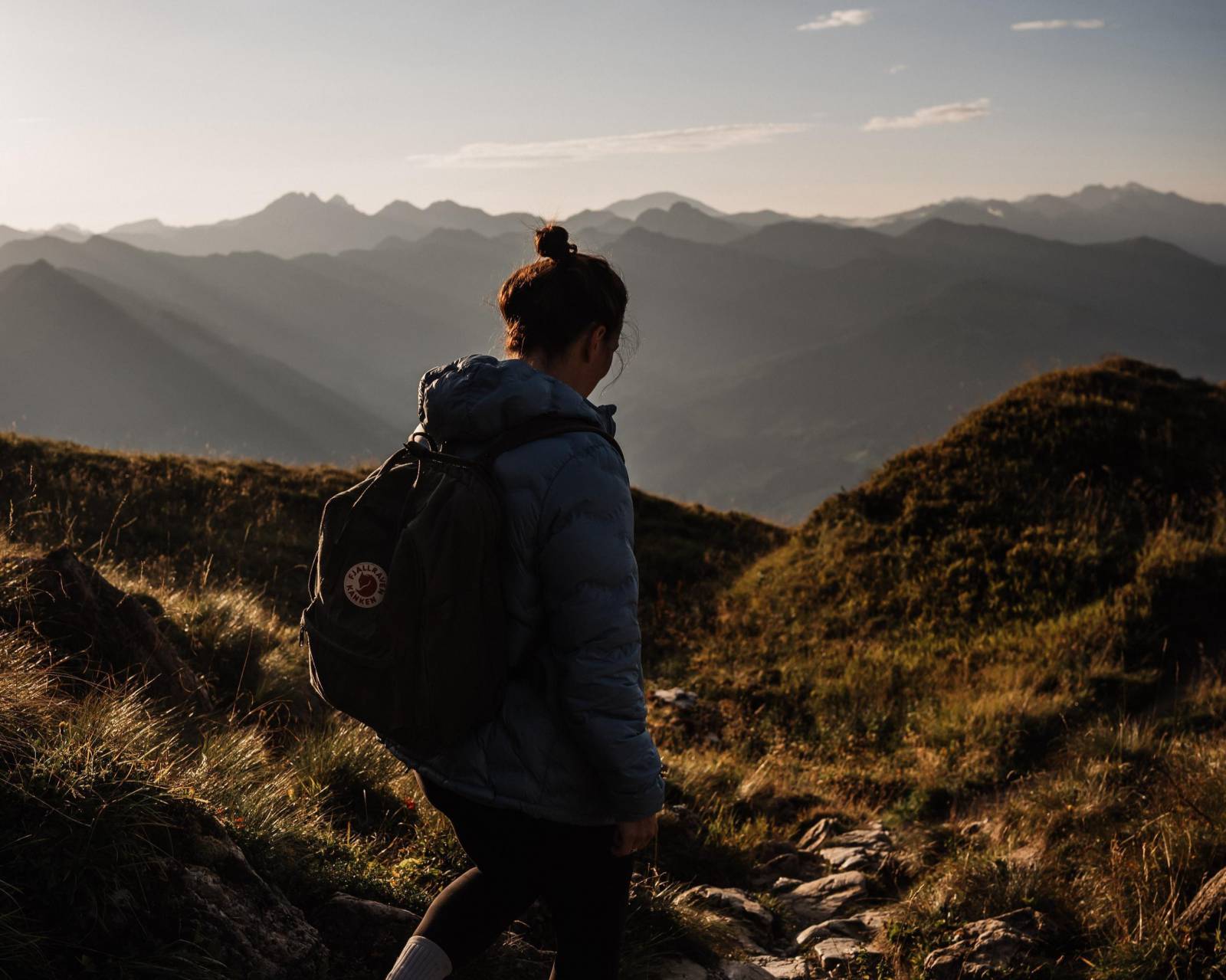 Sunrise in the mountains symbolic picture