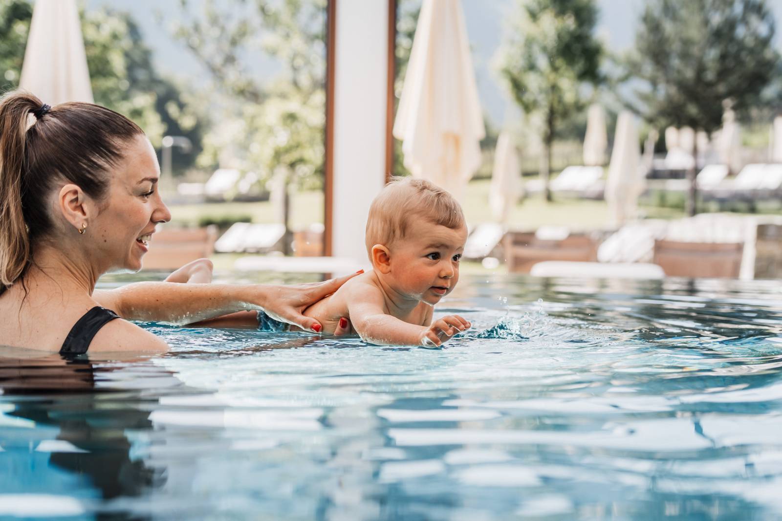Swimming course symbolic picture