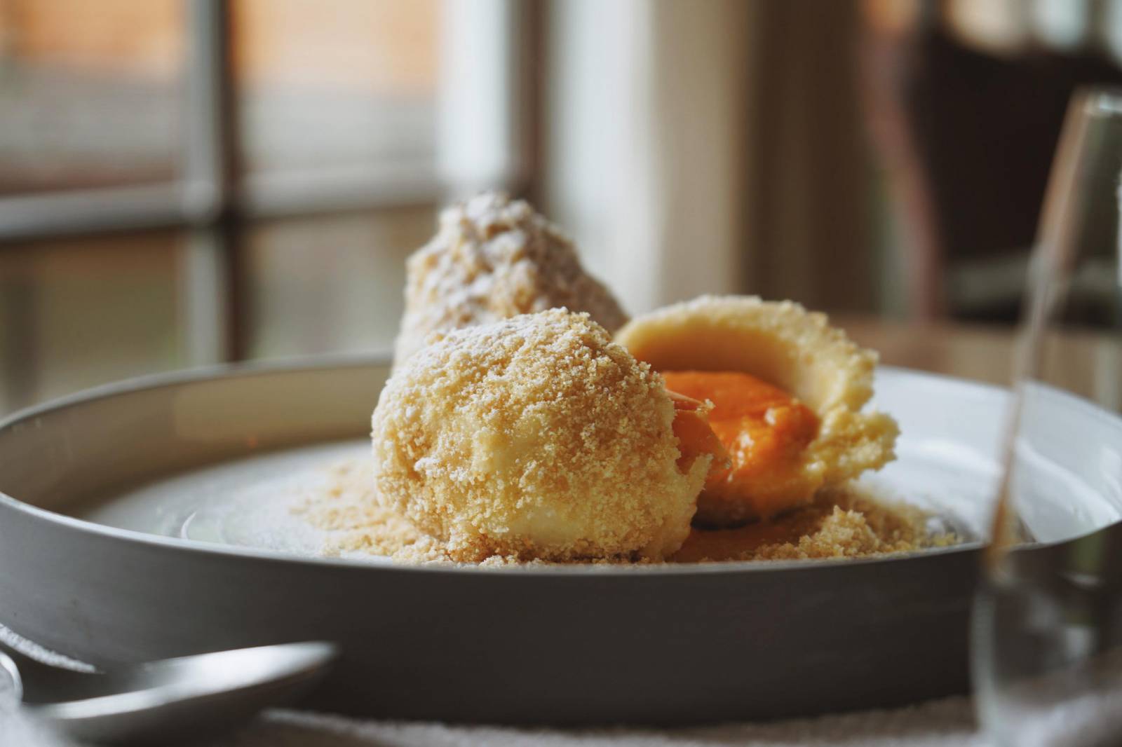 Apricot dumplings symbolic picture