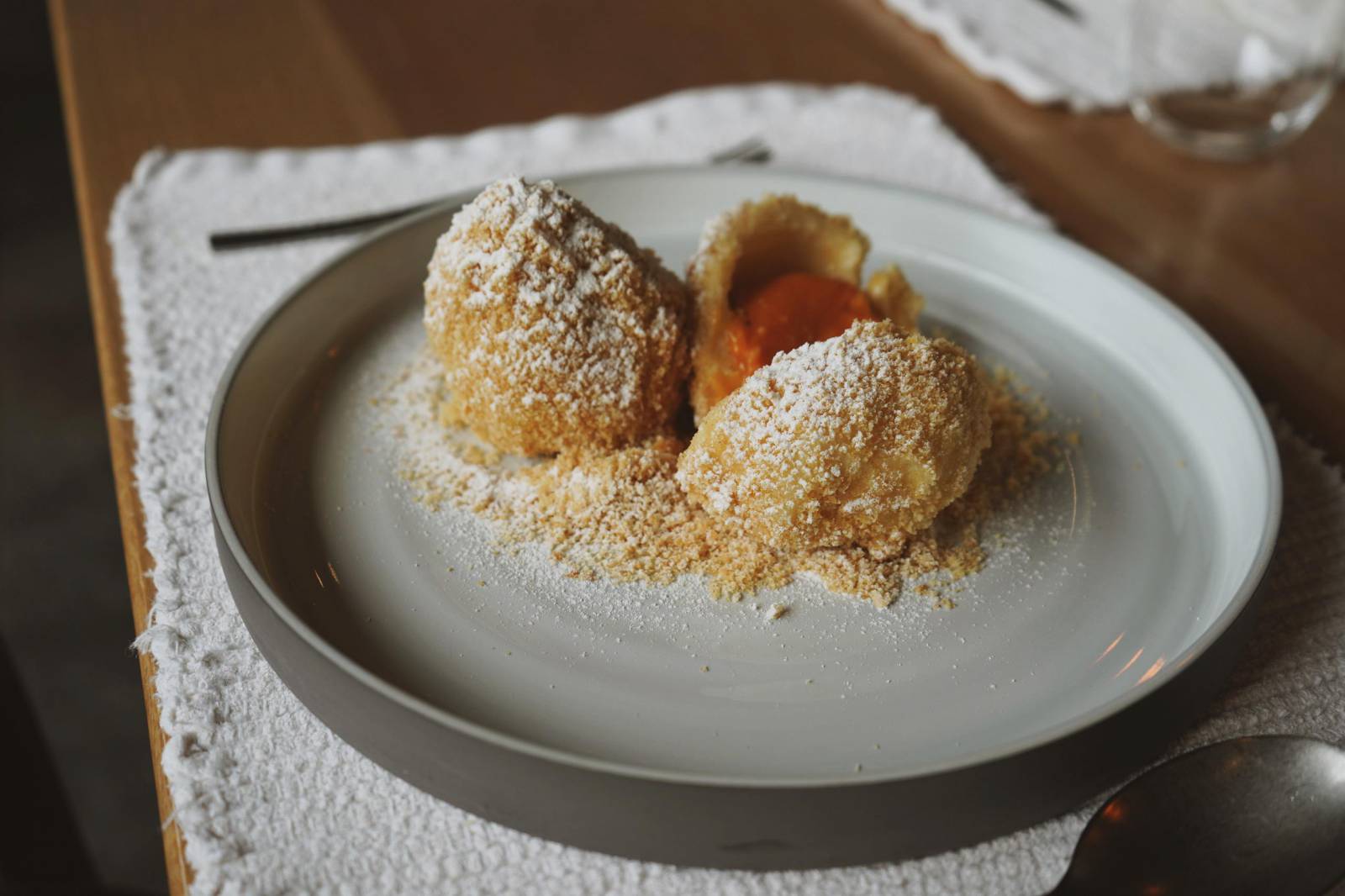 Apricot dumplings symbolic picture