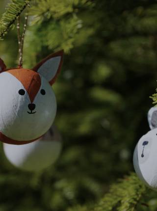 DIY Christmas tree ornaments: make your own cute forest animals! symbolic picture