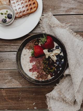 Breakfast enjoyment for external guests symbolic picture