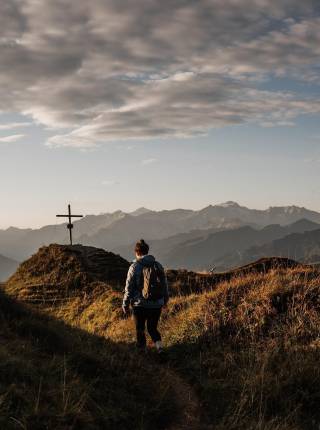 Sunrise in the mountains symbolic picture