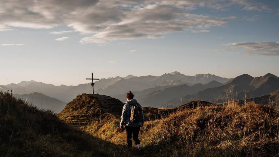 Sunrise in the mountains symbolic picture