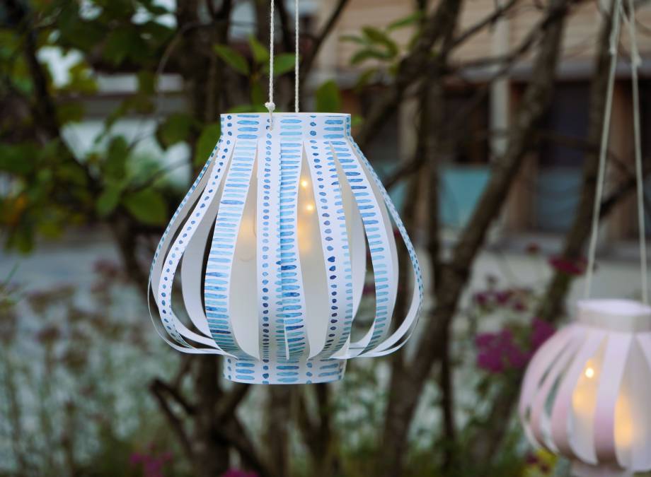 DIY Lampions aus Papier Symbolfoto