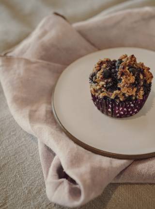 Baked Oat Meal Muffins Symbolfoto