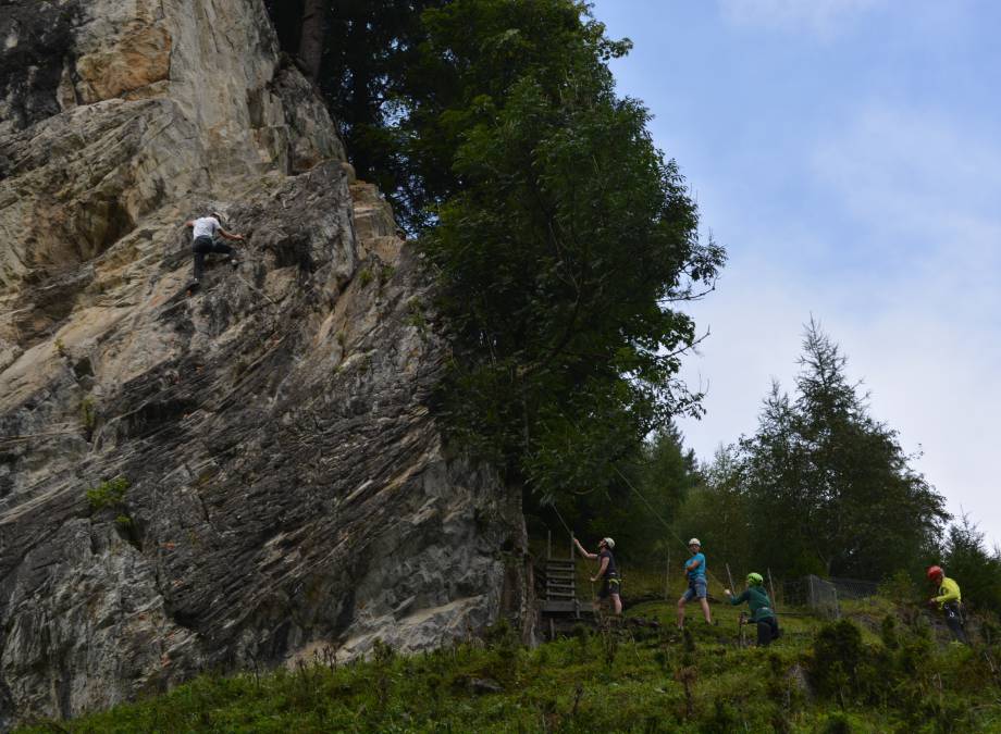 BERG-GESUND "Schnupperkurs Felsklettern"  Symbolfoto