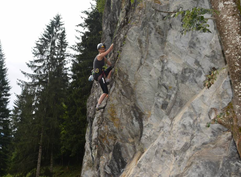 BERG-GESUND "Schnupperkurs Felsklettern"  Symbolfoto