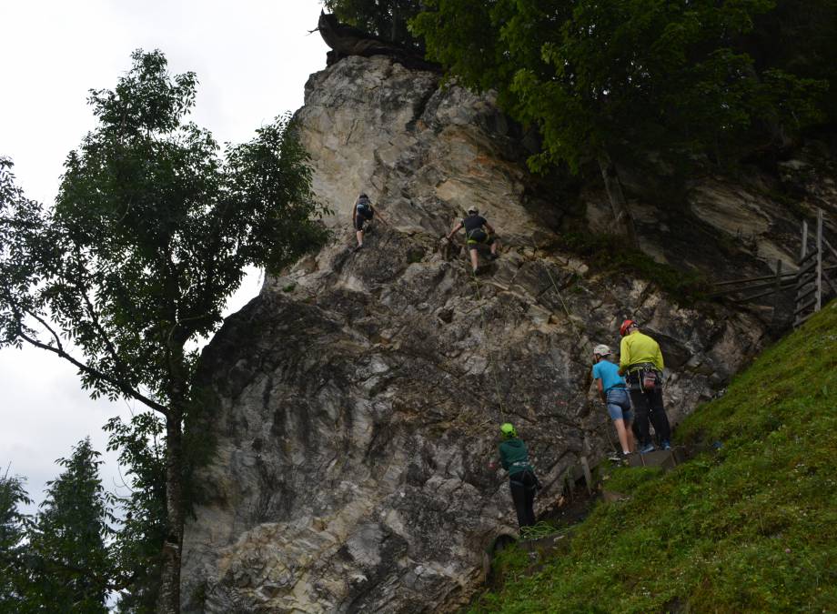 BERG-GESUND "Schnupperkurs Felsklettern"  Symbolfoto