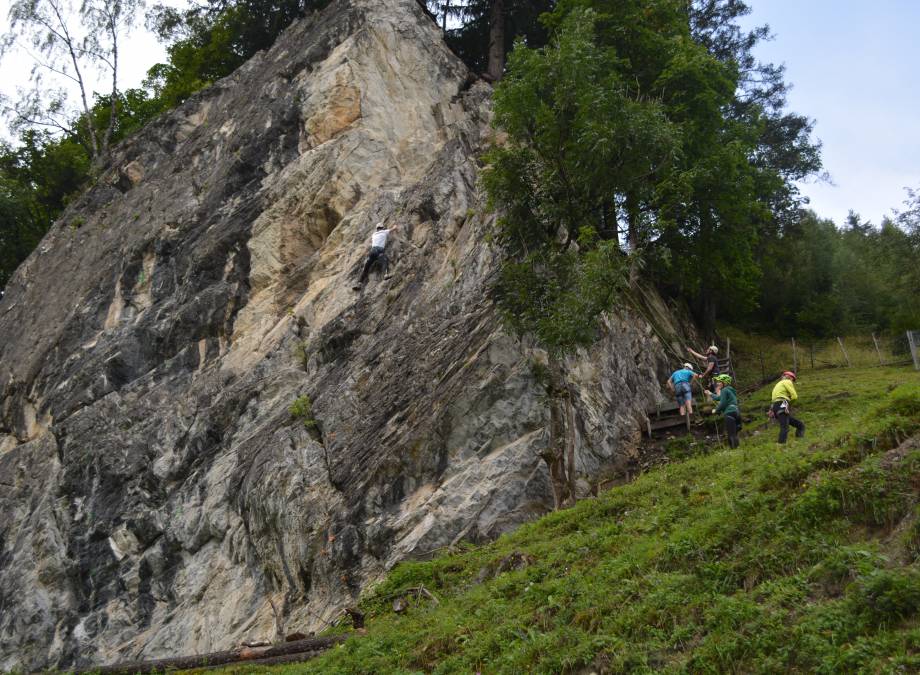 BERG-GESUND "Schnupperkurs Felsklettern"  Symbolfoto