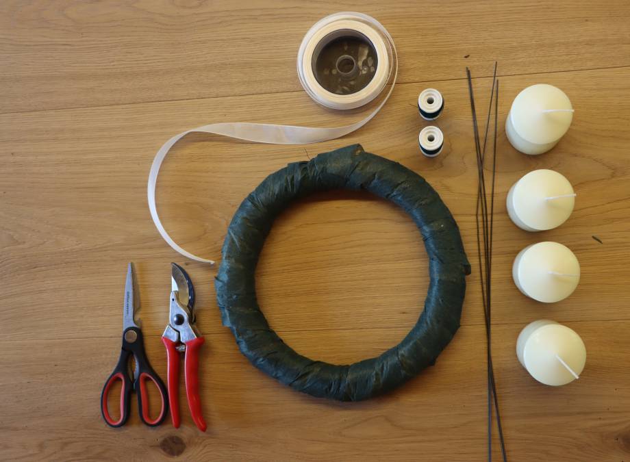 Tutorial Adventskranzbinden mit Elisabeth  Symbolfoto