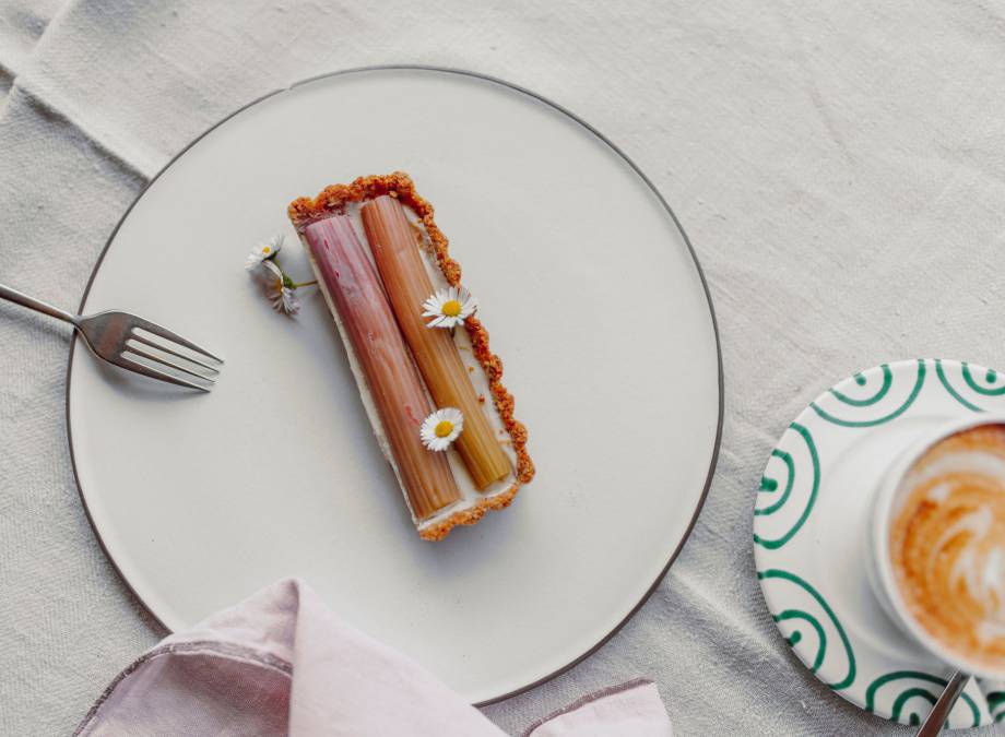 Rhabarber Joghurt Tarte Symbolfoto