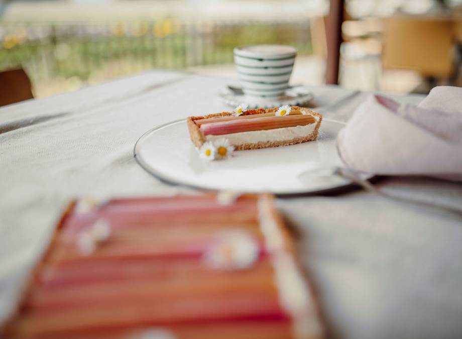 Rhabarber Joghurt Tarte Symbolfoto