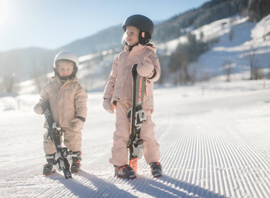 Gustis first ski lesson symbolic picture