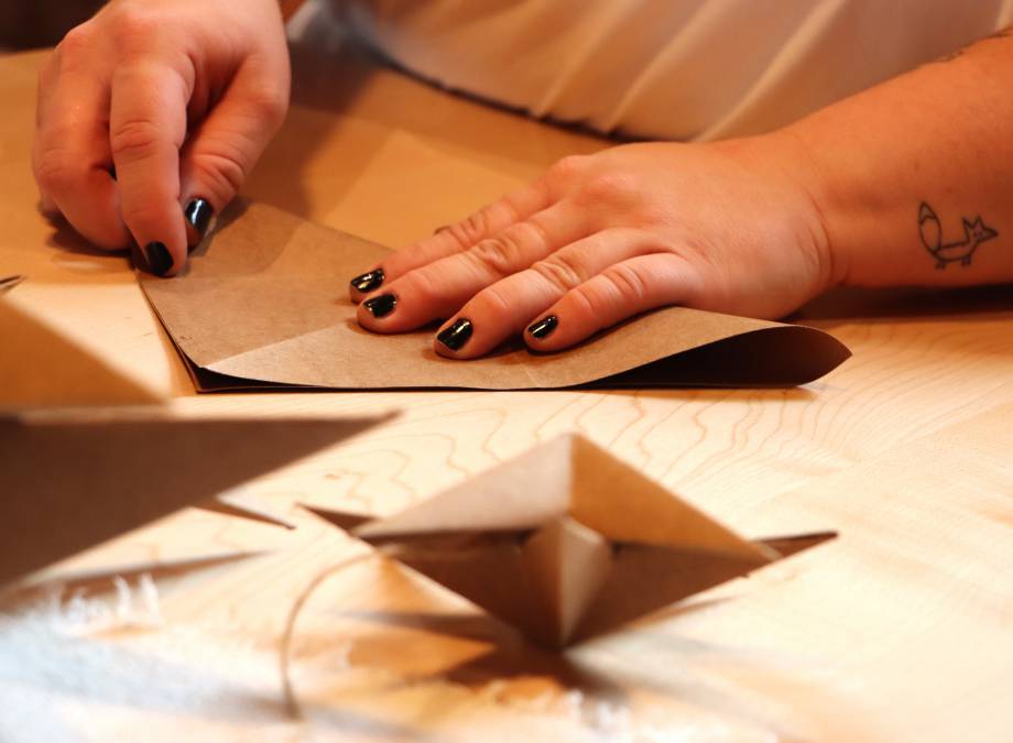 DIY paper stars symbolic picture