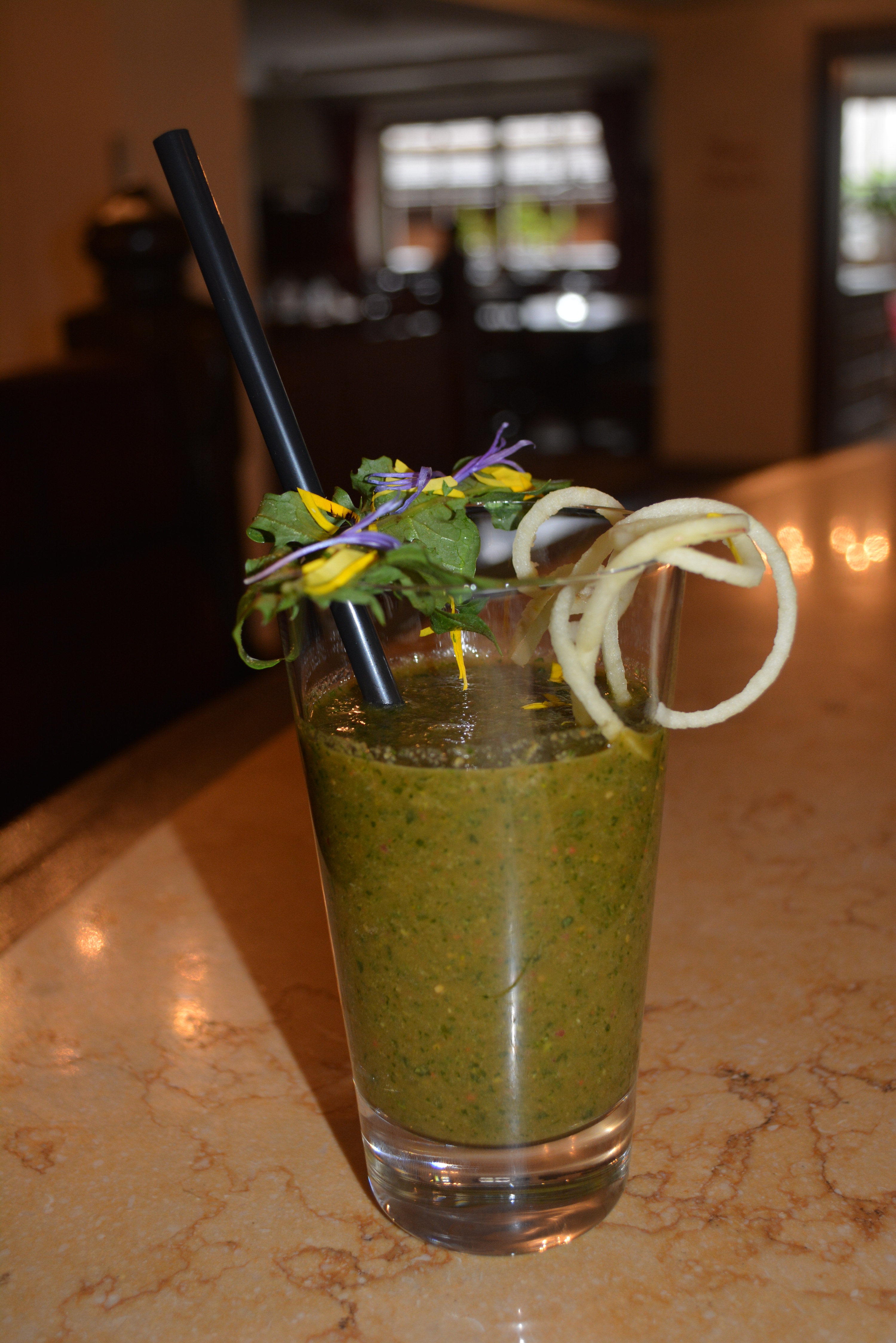 Green Smoothie Löwenzahn und Goji Beeren