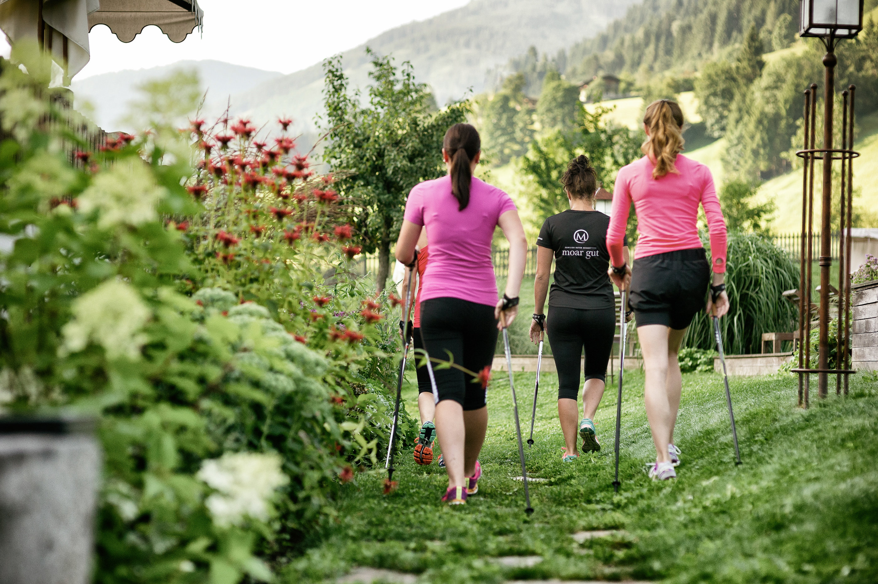 Nordic Walking im Hotel Moar Gut