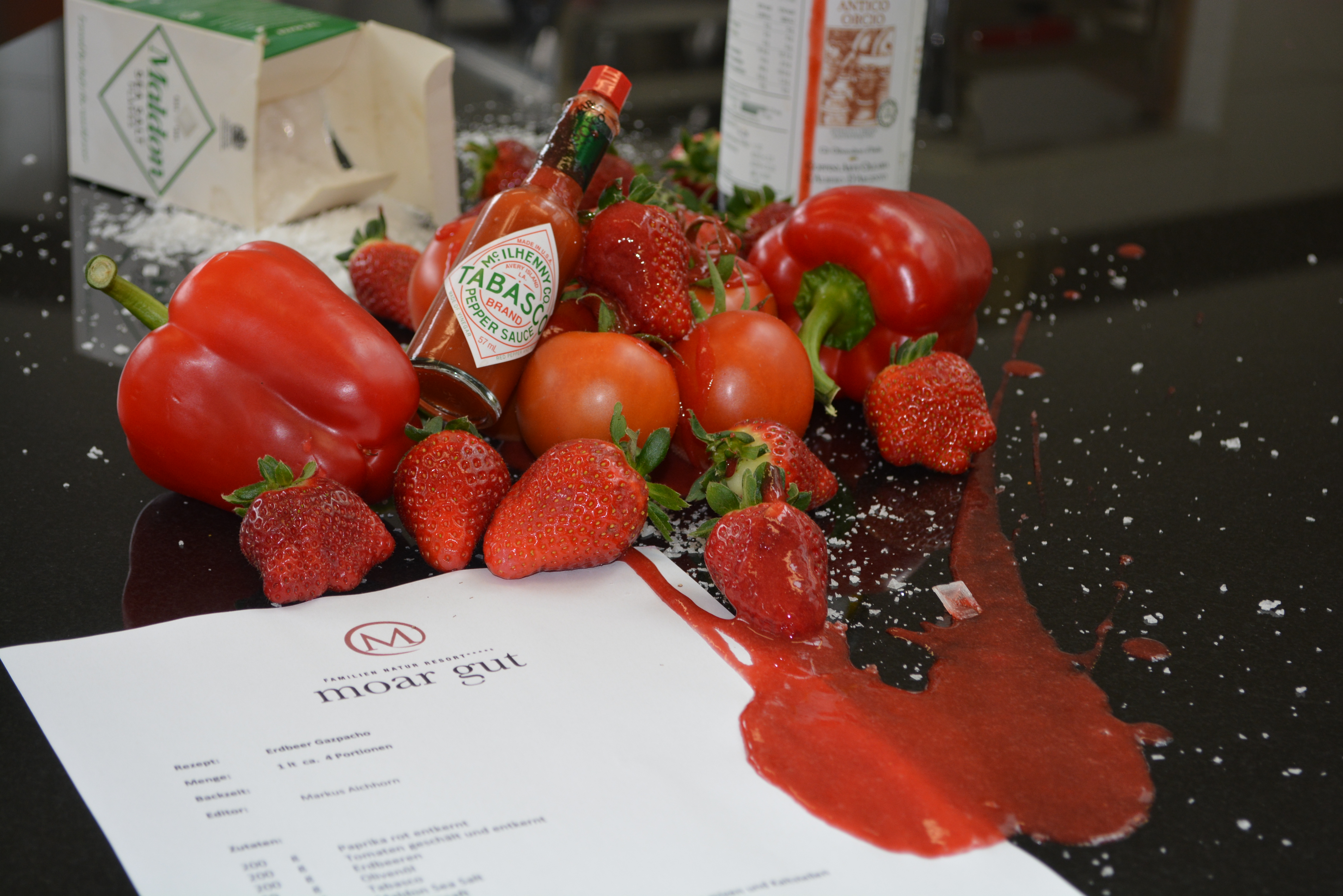 Zubereitung und Rezept für Erdbeer Gazpacho
